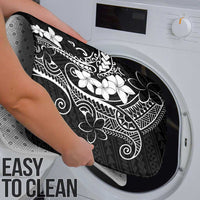 Black Hawaii Bathroom Set Hammerhead Shark Tattoo Curve Polynesian - Polynesian Pride