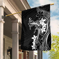 Black Hawaii Garden Flag Hammerhead Shark Tattoo Curve Polynesian - Polynesian Pride