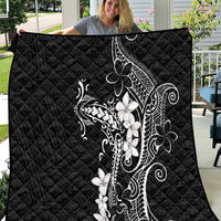 Black Hawaii Quilt Hammerhead Shark Tattoo Curve Polynesian - Polynesian Pride