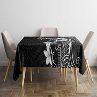 Black Hawaii Tablecloth Hammerhead Shark Tattoo Curve Polynesian - Polynesian Pride