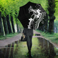 Black Hawaii Umbrella Hammerhead Shark Tattoo Curve Polynesian - Polynesian Pride