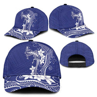 Blue Hawaii Classic Cap Hammerhead Shark Tattoo Curve Polynesian LT14 - Polynesian Pride