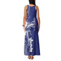 Blue Hawaii Family Matching Tank Maxi Dress and Hawaiian Shirt Hammerhead Shark Tattoo Curve Polynesian - Polynesian Pride