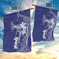 Blue Hawaii Garden Flag Hammerhead Shark Tattoo Curve Polynesian - Polynesian Pride