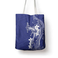Blue Hawaii Tote Bag Hammerhead Shark Tattoo Curve Polynesian LT14 - Polynesian Pride