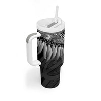 Poutama Korowai New Zealand Tumbler With Handle Aotearoa Maori Tattoo - Polynesian Pride