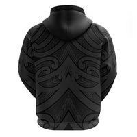 Poutama Korowai New Zealand Zip Hoodie Aotearoa Maori Tattoo - Polynesian Pride