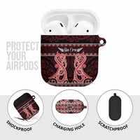 Kia Ora New Zealand AirPods Case Maori Language Week Whero Taniko Motif LT14 - Polynesian Pride