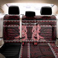 Kia Ora New Zealand Back Car Seat Cover Maori Language Week Whero Taniko Motif - Polynesian Pride