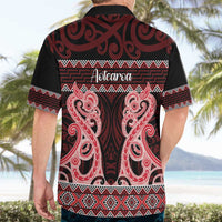 Kia Ora New Zealand Hawaiian Shirt Maori Language Week Whero Taniko Motif - Polynesian Pride