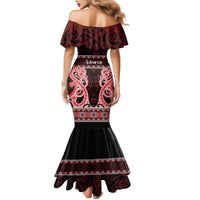 Kia Ora New Zealand Mermaid Dress Maori Language Week Whero Taniko Motif - Polynesian Pride