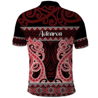 Kia Ora New Zealand Polo Shirt Maori Language Week Whero Taniko Motif - Polynesian Pride