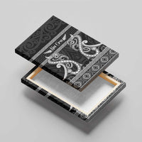 Kia Ora New Zealand Canvas Wall Art Maori Language Week Pango Taniko Motif - Polynesian Pride