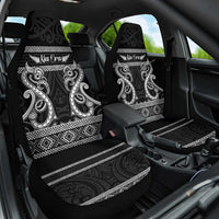 Kia Ora New Zealand Car Seat Cover Maori Language Week Pango Taniko Motif - Polynesian Pride