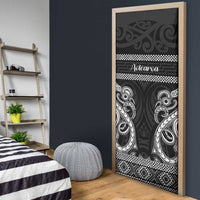Kia Ora New Zealand Door Cover Maori Language Week Pango Taniko Motif - Polynesian Pride