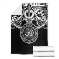 Kia Kaha Te Reo Maori New Zealand Blanket 50th Anniversary Ake Ake Ake - Polynesian Pride