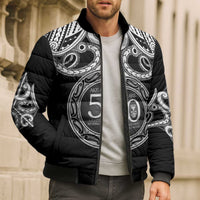 Kia Kaha Te Reo Maori New Zealand Bomber Puffer Jacket 50th Anniversary Ake Ake Ake - Polynesian Pride