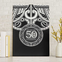 Kia Kaha Te Reo Maori New Zealand Canvas Wall Art 50th Anniversary Ake Ake Ake - Polynesian Pride