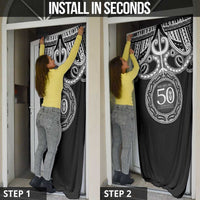 Kia Kaha Te Reo Maori New Zealand Door Cover 50th Anniversary Ake Ake Ake - Polynesian Pride