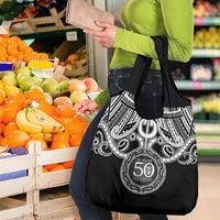 Kia Kaha Te Reo Maori New Zealand Grocery Bag 50th Anniversary Ake Ake Ake - Polynesian Pride