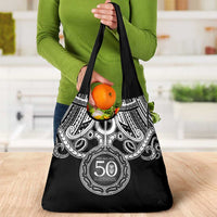 Kia Kaha Te Reo Maori New Zealand Grocery Bag 50th Anniversary Ake Ake Ake - Polynesian Pride