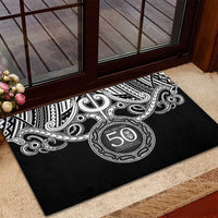 Kia Kaha Te Reo Maori New Zealand Rubber Doormat 50th Anniversary Ake Ake Ake - Polynesian Pride