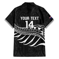 Custom Aotearoa Ice Hockey Family Matching Off Shoulder Maxi Dress and Hawaiian Shirt NZ Tiki Mascot - Maori Pattern