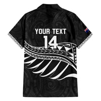 Custom Aotearoa Ice Hockey Family Matching Short Sleeve Bodycon Dress and Hawaiian Shirt NZ Tiki Mascot - Maori Pattern