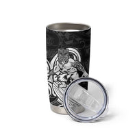 Personalised New Zealand Surfing Tumbler Cup Aotearoa Maori Tiki Haka LT14 - Polynesian Pride