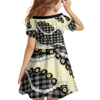 Black Palaka Hawaii Family Matching Mermaid Dress and Hawaiian Shirt Kukui Nut Pikake Lei Hawaiian Tapa Pattern - Polynesian Pride