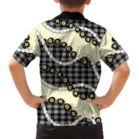 Black Palaka Hawaii Hawaiian Shirt Kukui Nut Pikake Lei Hawaiian Tapa Pattern - Polynesian Pride