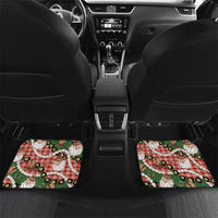 Cowboy Hawaii Mele Kalikimaka Car Mats Paniolo Kukui Nut Pikake Lei Red Version - Polynesian Pride