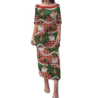 Cowboy Hawaii Mele Kalikimaka Family Matching Puletasi and Hawaiian Shirt Paniolo Kukui Nut Pikake Lei Red Version - Polynesian Pride