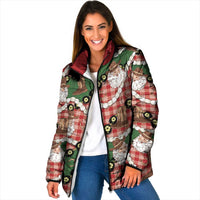 Cowboy Hawaii Mele Kalikimaka Padded Jacket Paniolo Kukui Nut Pikake Lei Red Version - Polynesian Pride