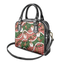 Cowboy Hawaii Mele Kalikimaka Shoulder Handbag Paniolo Kukui Nut Pikake Lei Red Version - Polynesian Pride
