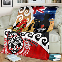 New Zealand Waitangi And ANZAC Day Blanket Aotearoa Maori Tiki With Last Post