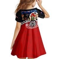 New Zealand Waitangi And ANZAC Day Family Matching Off Shoulder Maxi Dress and Hawaiian Shirt Aotearoa Maori Tiki With Last Post LT14 - Polynesian Pride