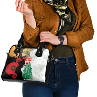 Norfolk Island ANZAC Day Shoulder Handbag Pine Tree With Poppies Lest We Forget LT14 - Polynesian Pride