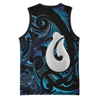 Hei Matau New Zealand Matariki Basketball Jersey NZ Fish Hook Maori Art LT14 - Polynesian Pride