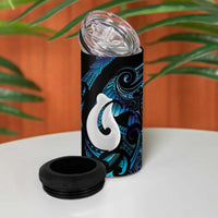 Hei Matau New Zealand Matariki 4 in 1 Can Cooler Tumbler NZ Fish Hook Maori Art LT14 - Polynesian Pride