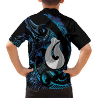 Hei Matau New Zealand Matariki Family Matching Off The Shoulder Long Sleeve Dress and Hawaiian Shirt NZ Fish Hook Maori Art LT14 - Polynesian Pride