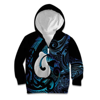 Hei Matau New Zealand Matariki Kid Hoodie NZ Fish Hook Maori Art LT14 Zip Hoodie Purple - Polynesian Pride