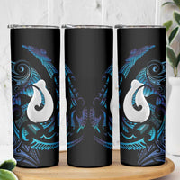 Hei Matau New Zealand Matariki Skinny Tumbler NZ Fish Hook Maori Art LT14 - Polynesian Pride