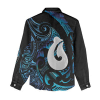 Hei Matau New Zealand Matariki Women Casual Shirt NZ Fish Hook Maori Art LT14 - Polynesian Pride