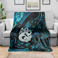 Manaia New Zealand Matariki Blanket NZ Paua Shell Maori Art