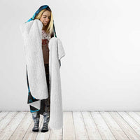 Manaia New Zealand Matariki Hooded Blanket NZ Paua Shell Maori Art