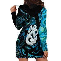 Manaia New Zealand Matariki Hoodie Dress NZ Paua Shell Maori Art LT14 - Polynesian Pride