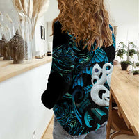 Manaia New Zealand Matariki Women Casual Shirt NZ Paua Shell Maori Art LT14 - Polynesian Pride