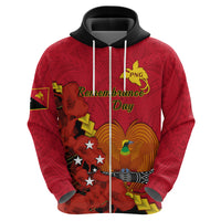Polynesian Pride Remembrance Day PNG Hoodie Papua New Guinea We Will Remember Them LT14 - Polynesian Pride