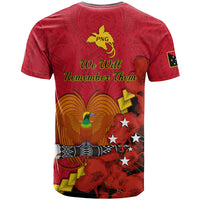 Polynesian Pride Remembrance Day PNG T Shirt Papua New Guinea We Will Remember Them LT14 - Polynesian Pride